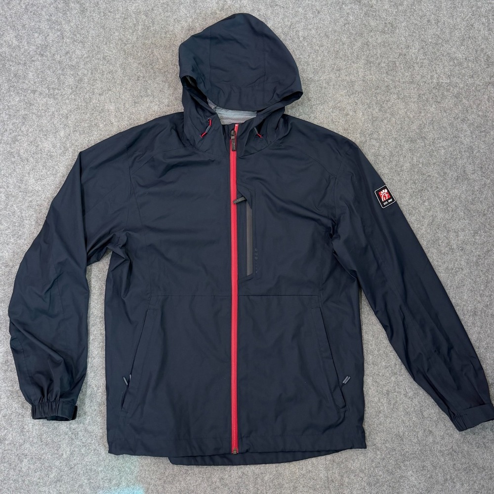 Chick-Fil-A Team Style by Oobe Navy Blue Full Zip Jacket Men's Size Medium